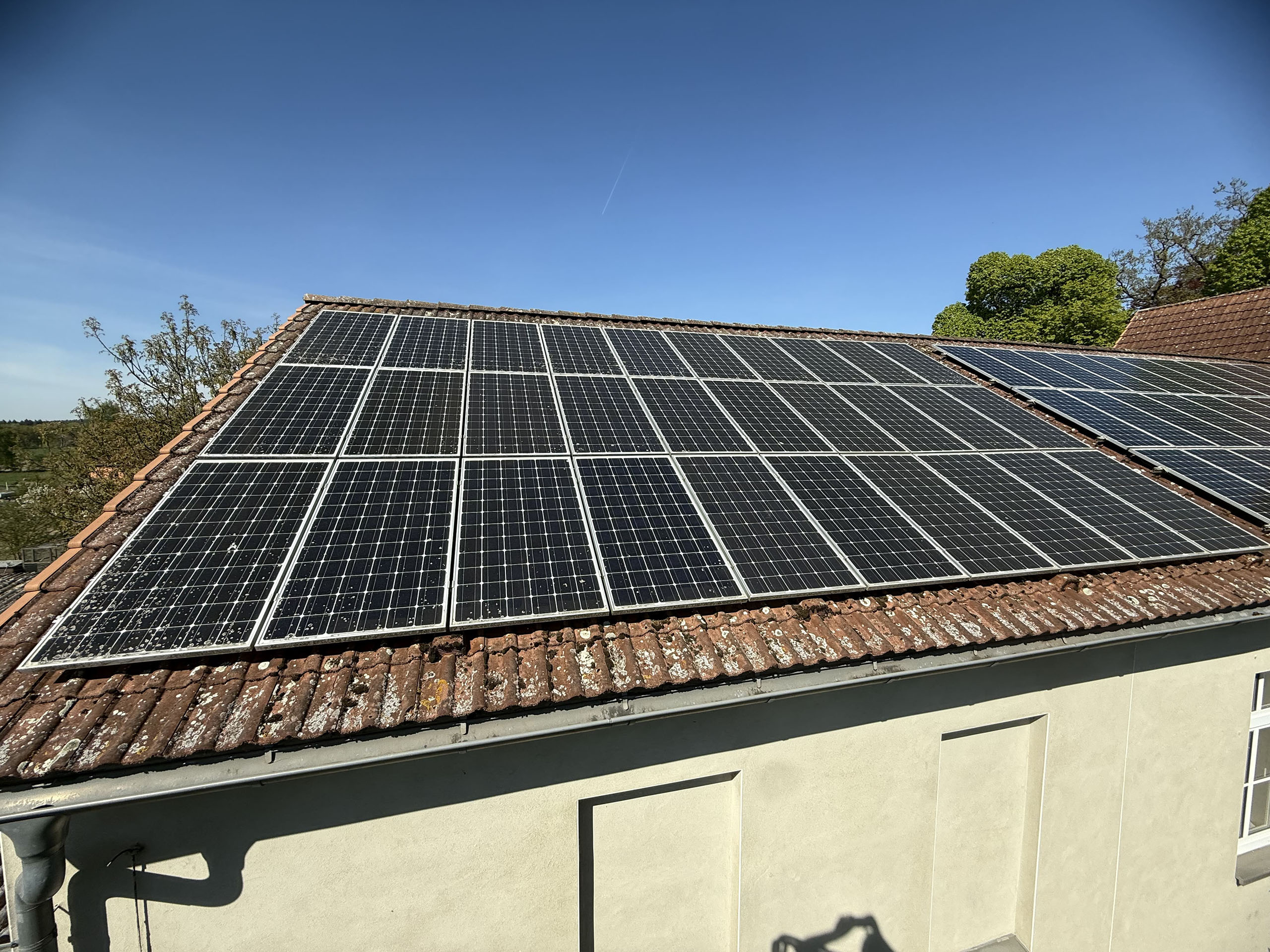 Solarpanel verdreckt