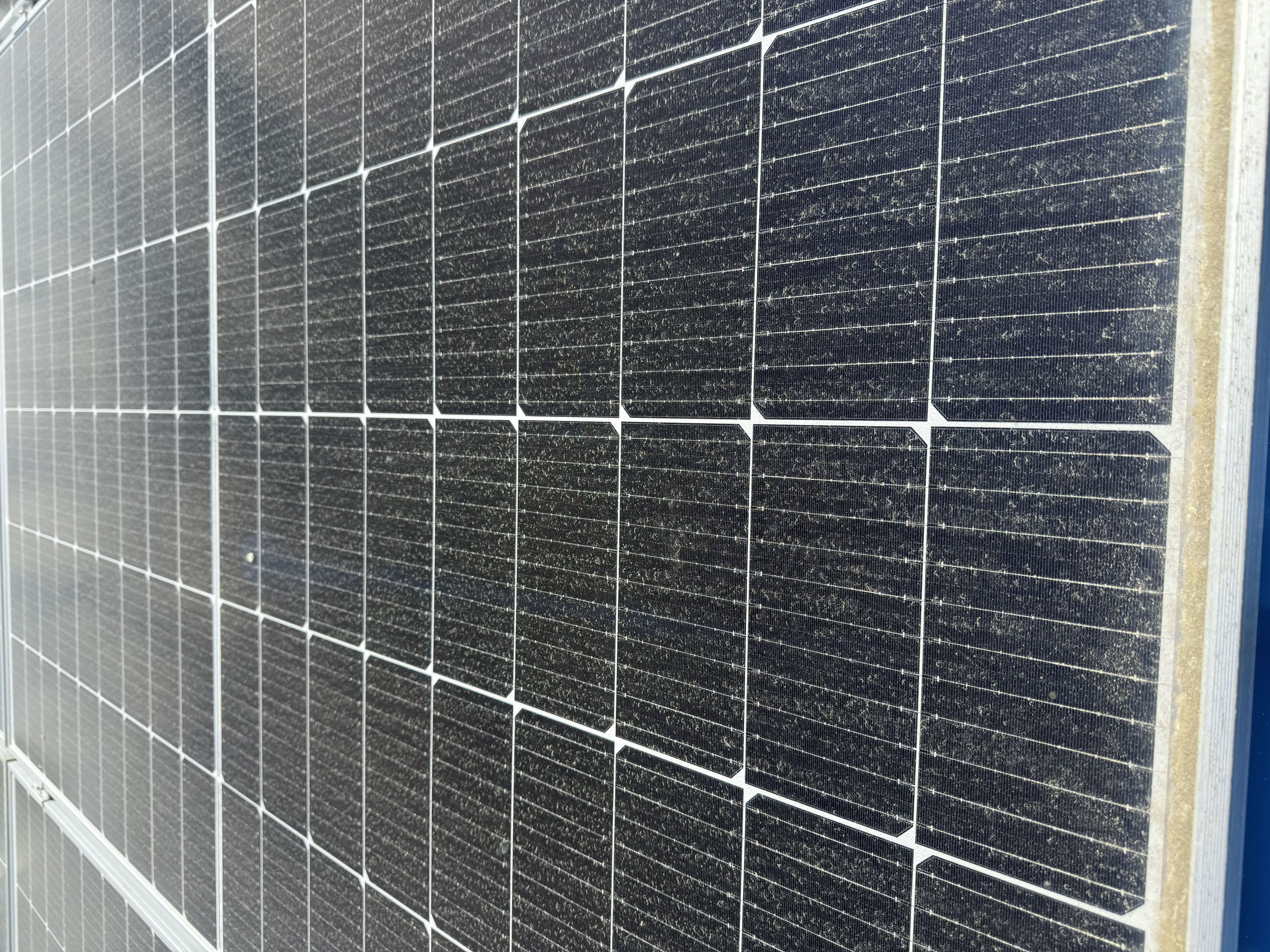 Solarpanel verdreckt
